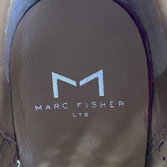 Marc Fisher, Arwen‎ Perforated Pointed-toe Suede Bootie, Tan, Brown - Picture 9 of 10